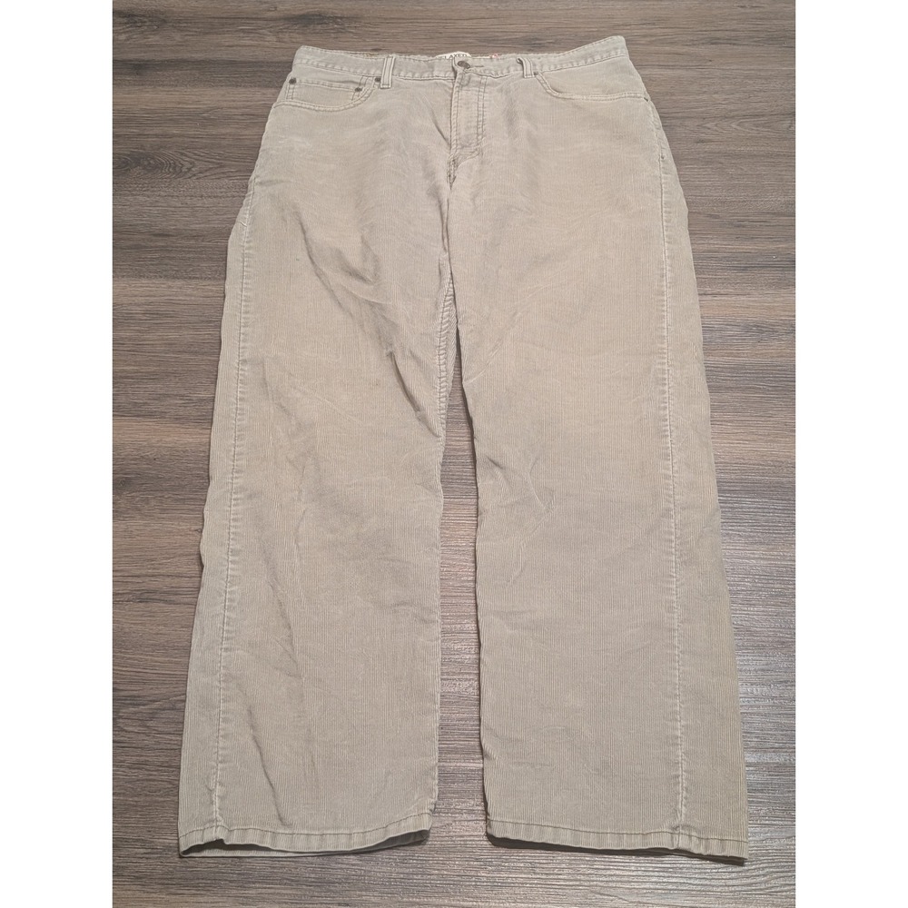 Levis 559 Relaxed Straight Corduroy Pants Mens 34x30 Khaki Tan Corduroy Trousers
